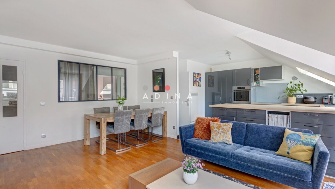 appartement moderne avec cuisine ouverte à le plessis robinson.