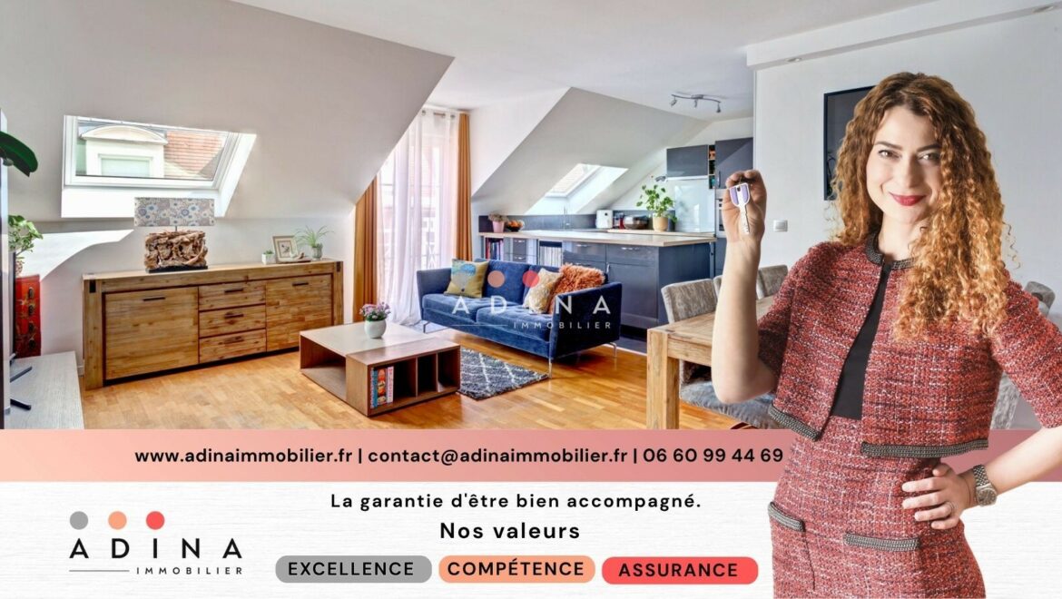 Appartement moderne et lumineux avec salon ouvert.