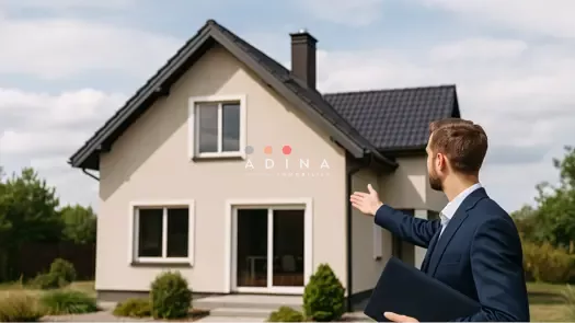 Maison moderne avec agent immobilier à Le Plessis-Robinson.