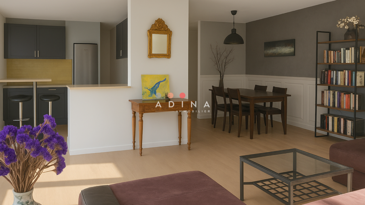 Intérieur moderne et lumineux d'un appartement.